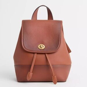 COACH originals Turnlock glove tanned Leather Backpack  3334